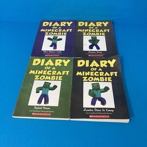 Diary of a Minecraft Zombie Books 3 4 5 6 Scholastic Set Unofficial Minecraft
